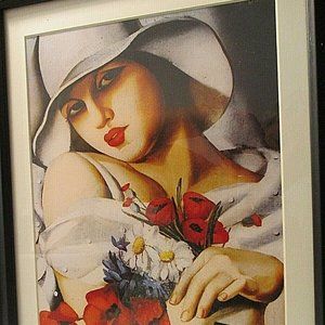 Lot of 11Tamara de Lempicka calendar prints 3 FRAMED+ 8 single pages to frame